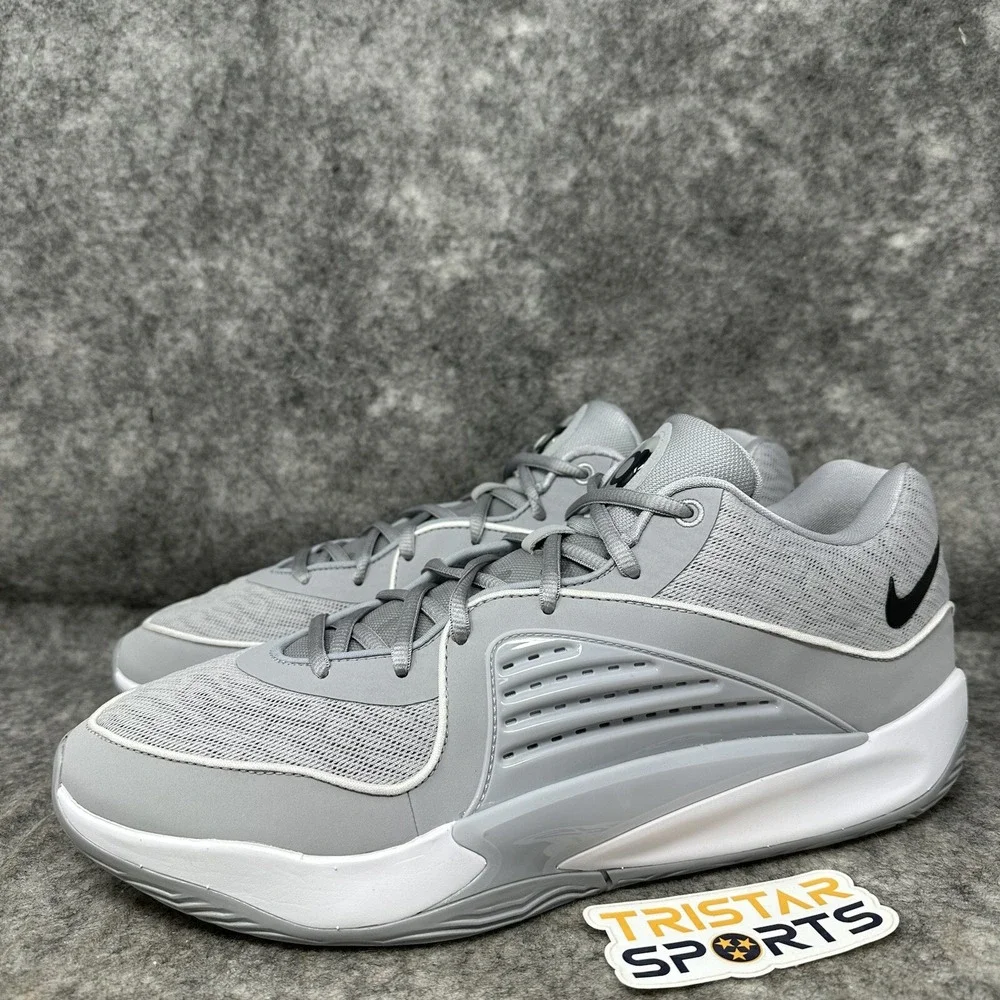 Nike KD 16 Basketball Shoes Mens Size 14 Gray White TB Promo Durant FN7091-003